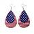 cheap Earrings-Women&#039;s Earrings American flag Star Flag Patriotic Jewelry Modern European Trendy Leather Earrings Jewelry Rainbow For Street Daily Festival 1 Pair
