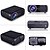 cheap Projectors-U80 Mini Projector Video Projector (2019 Upgraded) 1080P Supported with 1000 Lumens LED Portable Projector with 20001 Contrast Ratio 200 Display