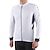 billige Herretrøyer-Arsuxeo Herre Sykkeltrøyer Langermet Vinter Sykkel Jersey med 3 baklommer Fjellsykling Veisykling Pusteevne Refleksbånd Tilbake Lomme Ultralett stoff Mørkegrå Hvit Gul Polyester sport Klær