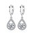 cheap Jewelry Sets-Women&#039;s Cubic Zirconia Bridal Jewelry Sets Classic Drop Elegant Sweet Rhinestone Earrings Jewelry Silver For Party Gift 1 set