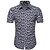 levne Cămăși Bărbați-Men&#039;s Set Graphic Geometric Plus Size Print Short Sleeve Athleisure Tops Basic Boho Blue