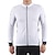 billige Herretrøyer-Arsuxeo Herre Sykkeltrøyer Langermet Vinter Sykkel Jersey med 3 baklommer Fjellsykling Veisykling Pusteevne Refleksbånd Tilbake Lomme Ultralett stoff Mørkegrå Hvit Gul Polyester sport Klær