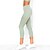 זול חדש ב-בגדי ריקוד נשים מכנסי יוגה חזיית ספורט צבע אחיד ירוק כושר אמון תחתיות ספורט לבוש אקטיבי רך מיקרו-אלסטי רזה