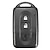 abordables Pendentifs et ornements pour voiture-Télécommande clé shell fob 2 boutons smart case pour nissan qashqai x-trail