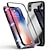 お買い得  iPhone用ケース-Single-sided Magnetic Phone Case For Apple iPhone 6 / iPhone XS Max Transparent Back Cover Transparent Hard Tempered Glass for iPhone 6 / iPhone 6 Plus / iPhone 6s