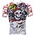 cheap Women&#039;s Cycling Clothing-ILPALADINO Men&#039;s Cycling Jersey Short Sleeve Bike Jersey Top with 3 Rear Pockets Mountain Bike MTB Road Bike Cycling Breathable Ultraviolet Resistant Quick Dry Red Skull Polyester Sports Clothing