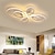 cheap Dimmable Ceiling Lights-1-Light 60W Electrodeless Dimming Modern Style Flower Shape LED Ceiling Lamp Nordic Style Living Room Bedroom Dining Room Lamp