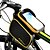 billige Tasker til cykelstel-CoolChange Mobiltelefonetui Taske til stangen på cyklen Top Tube Bag 6.2 inch Touch Screen Reflekterende Vandtæt Cykling for Samsung Galaxy S6 iPhone 5C iPhone 4/4S Sort Gul / Sort Blå Cykling / Cykel