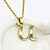 Χαμηλού Κόστους Anheng Halskjede-Men&#039;s Women&#039;s Silver Gold Pendant Necklace Charm Necklace X Alphabet Shape Vintage Stainless Steel Gold Silver 50 cm Necklace Jewelry 1pc For Daily