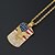 cheap Pendant Necklaces-Men&#039;s Pendant Necklace American flag Eagle Flag Patriotic Jewelry European Trendy Casual / Sporty Stainless Steel Gold 60 cm Necklace Jewelry 1pc For Gift Daily Festival