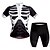 cheap Men&#039;s Clothing Sets-WOSAWE Men&#039;s Women&#039;s Cycling Jersey with Shorts Short Sleeve Mountain Bike MTB Road Bike Cycling Black White Skeleton Bike Clothing Suit Breathable Quick Dry Back Pocket Sweat wicking Polyester Sports