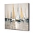 olcso Tájképek-Hang festett olajfestmény Kézzel festett - Landscape Absztrakt tájkép Modern Anélkül, belső keret