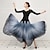 abordables Tenues de danse de salon-Danse de Salon Robe Combinaison Femme Entraînement Utilisation Manches 3/4 Taille moyenne Coton cristal Imitation Soie