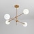 abordables Éclairages Spoutnik-80 cm spoutnik design globe design formes géométriques lustre métal géométrique mini galvanoplastie artistique led 220-240v
