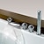 levne Vanové baterie-Vanová baterie - Moderní Pochromovaný Římská vana Mosazný ventil Bath Shower Mixer Taps