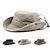 cheap Hiking Clothing Accessories-Men&#039;s Women&#039;s Sun Hat Fishing Hat Hiking Hat Boonie hat Outdoor Windproof Sunscreen UV Resistant Breathable Hat Cotton Black Army Green Khaki for Camping / Hiking Hunting Fishing