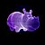 Χαμηλού Κόστους 3D Φωτιστικά Νυκτός-ζώο ιπποπόταμος 3d οδήγησε νυχτερινό φως 3d ψευδαίσθηση όραμα φως 16 κλίση έξυπνο τηλεχειριστήριο λάμπα γραφείου χριστουγεννιάτικο δώρο για τα παιδιά διακόσμηση μωρού κομοδίνο