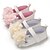 זול נעלים שטוחות לילדים-בנות צעדים ראשונים PU שטוחות תינוקות (0-9m) / פעוט (9m-4ys) לבן / ורוד אביב / קיץ