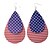 abordables Boucle d&#039;Oreille-Femme Boucles d&#039;Oreille drapeau américain Etoile Drapeau Bijoux patriotique Moderne Européen Tendance Cuir Des boucles d&#039;oreilles Bijoux Arc-en-ciel Pour Plein Air Quotidien Festival 1 paire