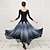 ieftine Ținute de Bal-Dans de Societate Rochie Combinată Pentru femei Antrenament Performanță Lungime Manșon 3/4 Natural Bumbac de cristal Imitație Mătase