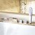 זול ברזים לאמבטיה-ברז לאמבטיה - עכשווי כרום חורים צדדיים שסתום פליז Bath Shower Mixer Taps