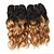 voordelige Ombrekleurige haarweaves-1 bundel Braziliaans haar Klassiek Los golvend Onbehandeld haar Ombre 8 inch(es) Ombre Menselijk haar weeft Hot Sale Extensions van echt haar