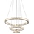 baratos Design Circular-3 anéis led candelabro de cristal luzes suspensas redondo anel de teto candelabros luminárias luminárias penduradas para sala de jantar hotel casa 110-120v 220-240v