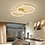 cheap Dimmable Ceiling Lights-78 cm Dimmable Ceiling Lights Circle Design Flush Mount Lights Metal Painted Finishes LED Nordic Style 220-240V