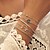 baratos Pulseira-5pçs Mulheres Bracelete Pulseiras Algema Pulseiras Vintage Multi Camadas Lua crescente Simples Clássico Vintage Étnico Fashion Liga Pulseira de jóias Prata Para Diário Escola Rua Feriado Festival