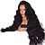 baratos Perucas Sintéticas com Renda-Synthetic Lace Front Wig Wavy Side Part Lace Front Wig Long Natural Black #1B Synthetic Hair 18-26 inch Women&#039;s Adjustable Heat Resistant Party Black
