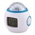 cheap Décor &amp; Night Lights-Music Starry Sky Projection Alarm Clock Calendar Thermometer Desktop Table Clocks Birthday Gift