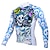 cheap Women&#039;s Cycling Clothing-ILPALADINO Men&#039;s Cycling Jersey Long Sleeve Winter Bike Jersey Top with 3 Rear Pockets Mountain Bike MTB Road Bike Cycling Thermal Warm Breathable Ultraviolet Resistant Green Blue Purple Skull