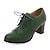 cheap Women&#039;s Oxfords-Women&#039;s Pumps Oxfords Brogue Daily Solid Colored Block Heel Chunky Heel Vintage Classic &amp; Timeless PU Dark Brown Black Green