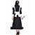 levne Taneční kostýmy-francouzská služka kostým cosplay kariérní výkon cosplay kostýmy téma party split kloubový polyester