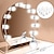 cheap Ring Lights-LED Makeup Vanity Lights Stick on Mirror with 10 dimmable Bulbs USB 4.6m 15ft Cable White