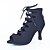 cheap Dance Boots-Women&#039;s Dance Boots Heel Flared Heel Nylon Splicing Black / Performance