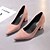 cheap Women&#039;s Heels-Women&#039;s Heels Chunky Heel Pointed Toe Faux Fur Business / Casual Spring &amp; Summer / Fall &amp; Winter Almond / Pink / Black / Daily