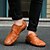 abordables Chaussures Sans Lacets &amp; Mocassins Homme-Homme Mocassins et Chaussons+D6148 Chaussures de confort Simple Britanique Quotidien Bureau et carrière Cuir Respirable Ne glisse pas Preuve de l&#039;usure Noir Marron Automne Hiver Printemps