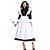 cheap Dance Costumes-French Maid Costume Cosplay Career Performance Cosplay Costumes Theme Party Split Joint Polyester