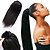abordables Postiches-tissage de cheveux Queue-de-cheval Homme Cheveux Naturel humain Pièce de cheveux Extension des cheveux Droit 14 pouces Usage quotidien