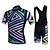 abordables Ensembles de vêtements pour hommes-Fastcute Homme Maillot et Cuissard Avec Bretelles Velo Cyclisme Polyester Silicone Noir Violet Orange Rayure Vélo Cuissard  / Short Cuissard à bretelles Veste Des sports Rayure VTT Vélo tout terrain