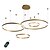 cheap Circle Design-4-Lights LED 110W Ring Circle Chandelier LED Modern Pendant Lights Gold Coffee for Living Room Bar Room Office 4 Layers Dimmable with Remote Control ONLY DIMMABLE WITH REMOTE CONTROL