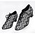 Χαμηλού Κόστους Παπούτσια Tζαζ-Γυναικεία Παπούτσια Χορού Παπούτσια τζαζ Τακούνια Δαντέλα Πυκνό τακούνι Εξατομικευμένο Ασημί / Μαύρο / Εξάσκηση