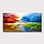 Χαμηλού Κόστους Πίνακες Τοπίων-ελαιογραφία μεγάλου μεγέθους 100% χειροποίητο ζωγραφισμένο στο χέρι τέχνη τοίχου σε καμβά πολύχρωμο τοπίο λιμνών σύννεφα αφηρημένη διακόσμηση σπιτιού ρολό καμβάς χωρίς πλαίσιο χωρίς τεντωμένο