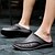 billige Sandaler til kjole-sorte eva slip-on loafers til mænd – komfortable afslappede muldyr til indendørs og udendørs brug