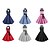 Χαμηλού Κόστους Ιστορικές &amp; Vintage Στολές-Όντρεϊ Χέπμπορν Πουά Ρετρό / Βίντατζ Δεκαετία του 1950 Κοκτέιλ Φόρεμα Vintage Φόρεμα Καλοκαίρι Φορέματα Ροκμπίλι Φόρεμα χορού Δένει στο Λαιμό Γυναικεία Στολές Πεπαλαιωμένο Μεταμφίεση Καλωσόρισμα