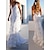 Χαμηλού Κόστους Νυφικά Φορέματα-Παραλία / Προορισμός Ανοικτή Πλάτη Μπόχο Φορεματα για γαμο Τρομπέτα / Γοργόνα Καρδιά Καμιζόλα Λεπτές Τιράντες Ουρά Δαντέλα Νυφικά φορέματα Με Διακοσμητικά Επιράμματα 2024