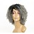 Χαμηλού Κόστους Συνθετικές Trendy Περούκες-Συνθετικές Περούκες Afro Kinky Με αφέλειες Περούκα Κοντό Μεσαίου Μήκους Γκρι Συνθετικά μαλλιά 15 inch Γυναικεία Γυναικεία Περούκα αφροαμερικανικό στυλ Για μαύρες γυναίκες Γκρι