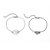 abordables Bracelet-2pcs Bracelet Femme Classique Coquillage Coquillage simple Bracelet Bijoux Dorée Argent pour Cadeau Quotidien Ecole Vacances Travail