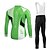 cheap Men&#039;s Clothing Sets-Fastcute Men&#039;s Long Sleeve Cycling Jersey with Bib Tights Black Stripes Plus Size Bike Jersey Tights Bib Tights Breathable 3D Pad Quick Dry Sweat-wicking Sports Polyester Lycra Stripes Mountain Bike